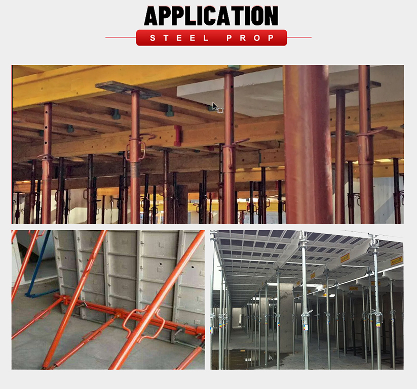 Aplikace podpěrky lešení