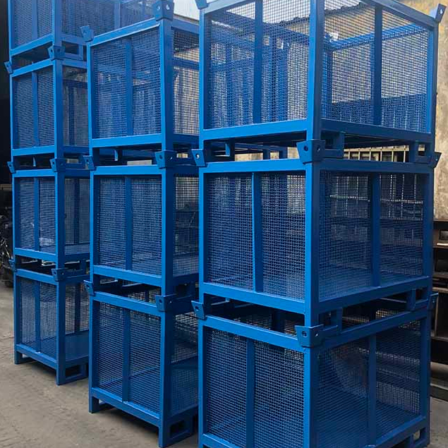 Úložiště příslušenství pro lešení Malované ocelové palety