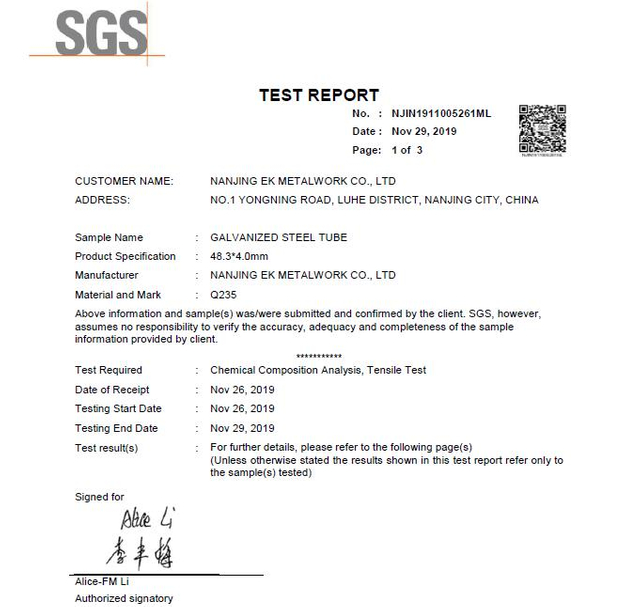 Lešení trubice SGS 01