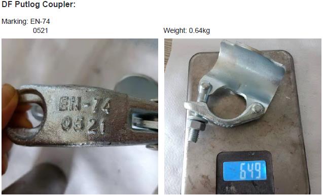 Lešen&iacute; kapky kovan&eacute; putlog Coupler 01