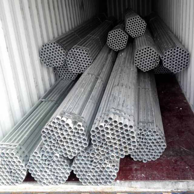 Potrubí lešení galvanizované trubky Q235