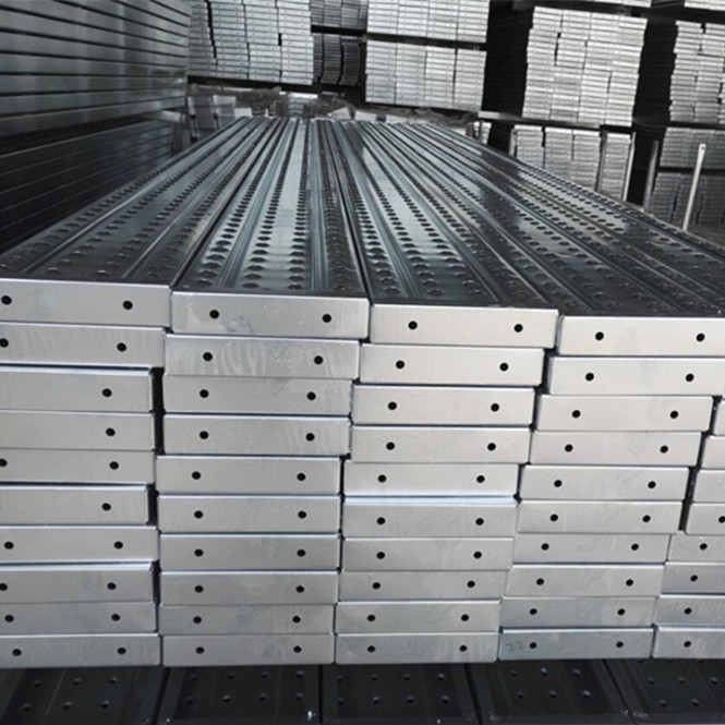 BS1139 Galvanized Lecafolding Steel Plank 210*40 mm