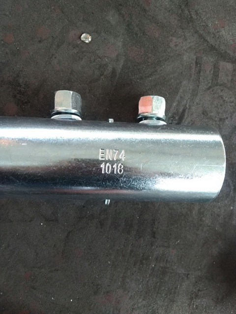 EN74 stisknuté lisované lešení vazebního objímku zinkového bílého vnějšího konektoru