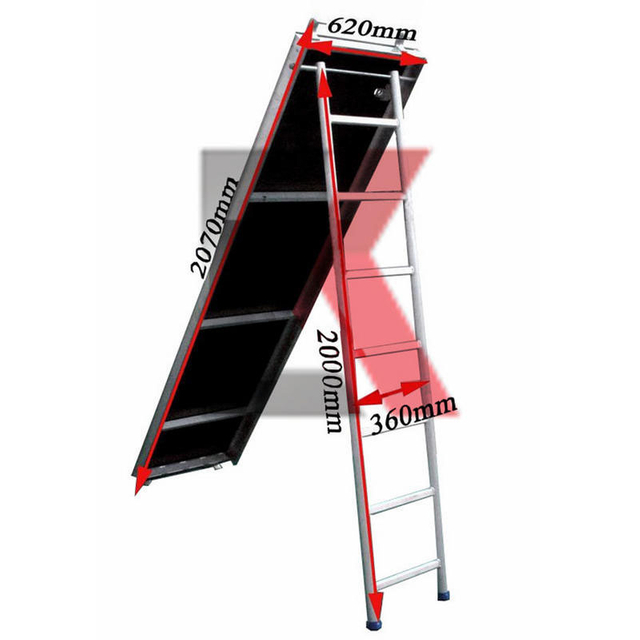 Rada lešení z hliníku Plank pro výstavbu