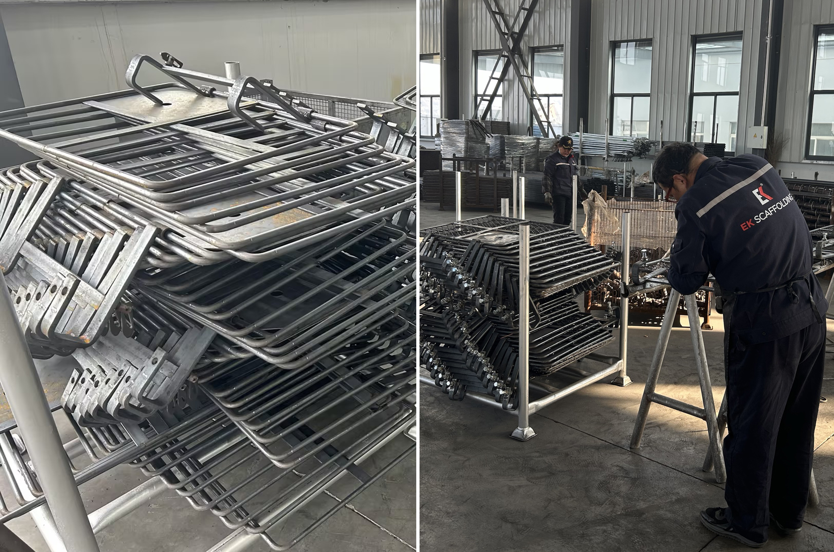 Dveře pasti lešení