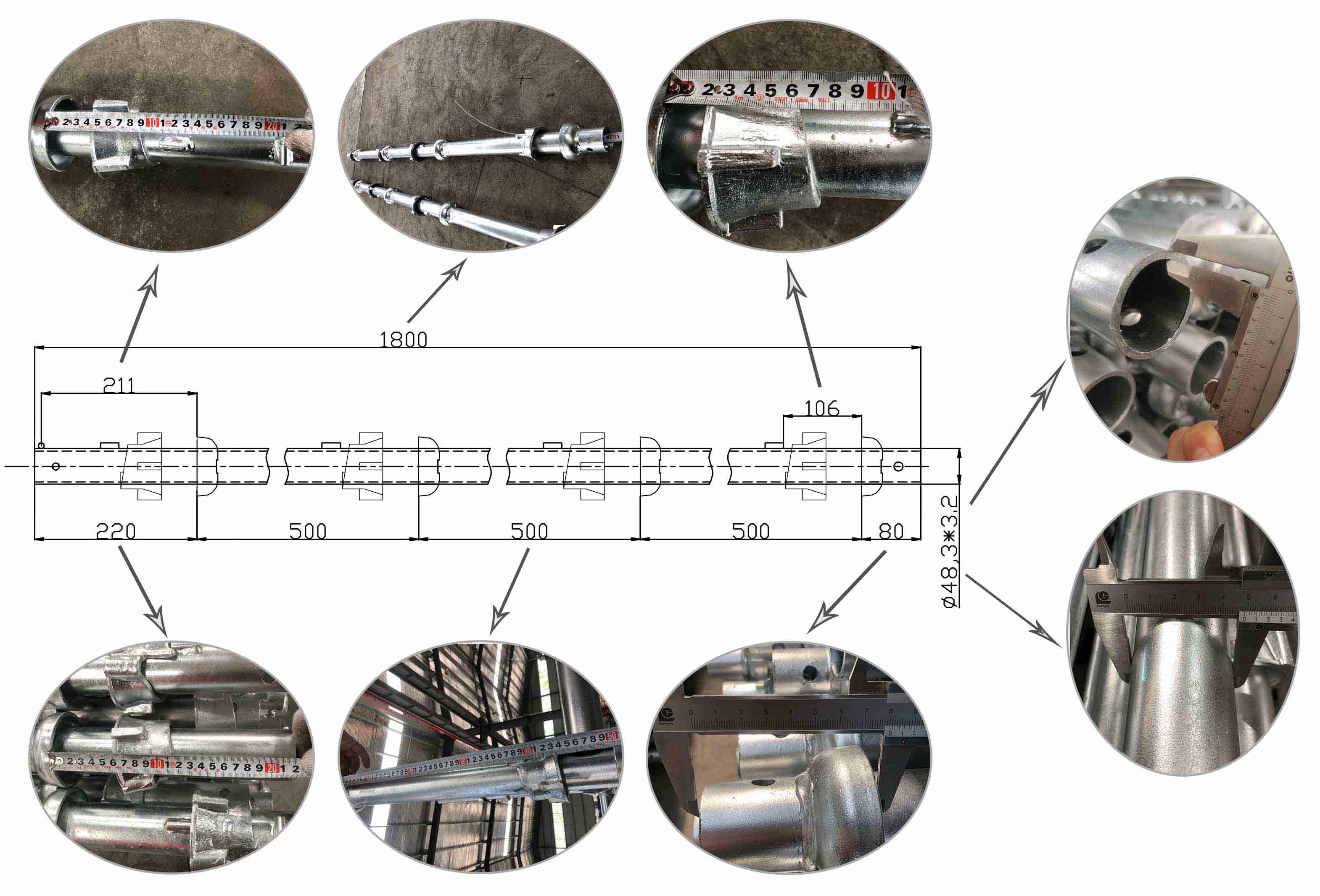 Inspekce lešení Ek Cuplock
