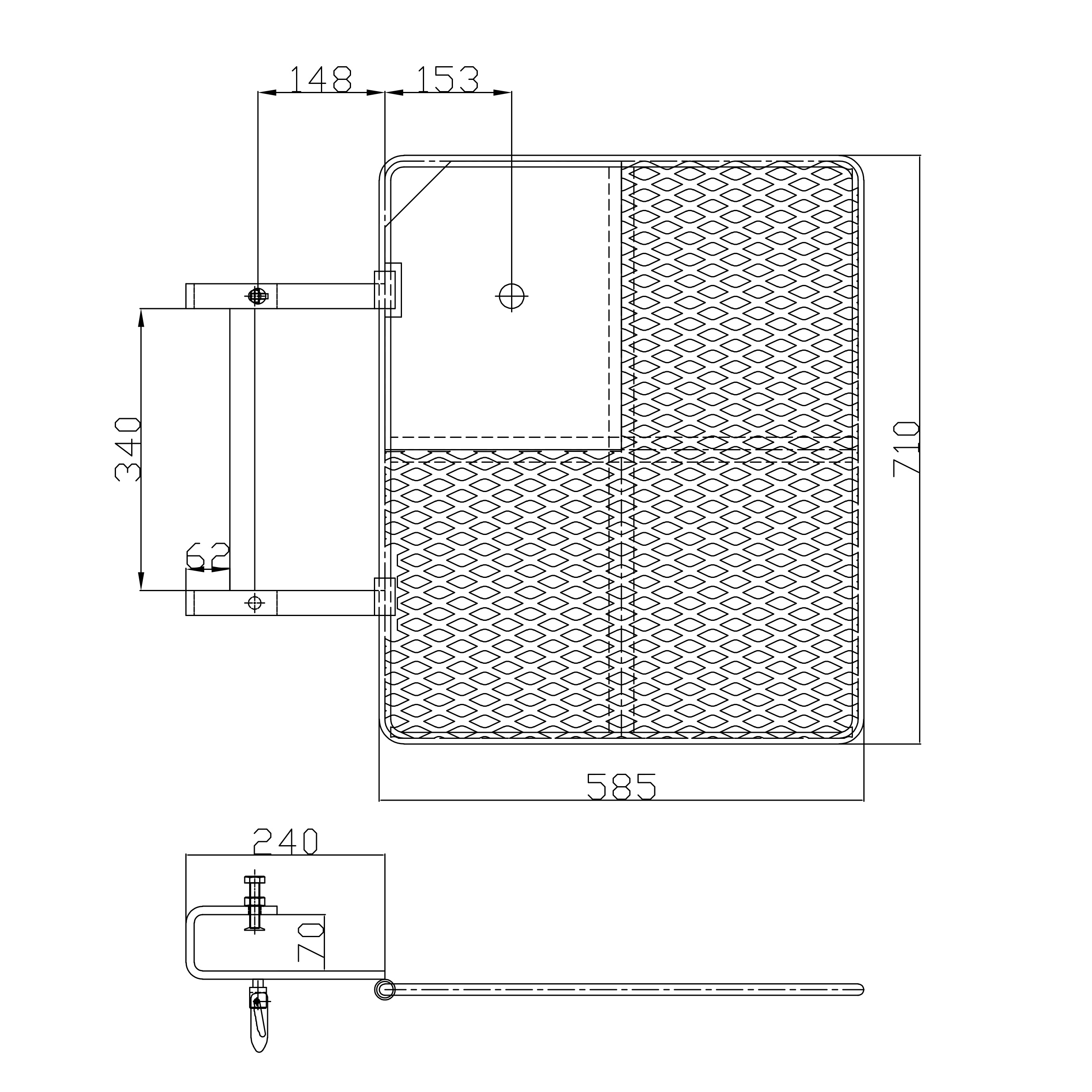 Dveře pasti lešen&iacute; potažen&yacute;ch pr&aacute;škem