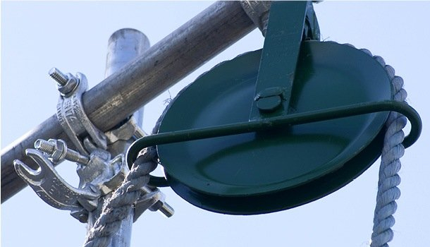 Příslušenné lešení s přívodem prášku Gin Wheel