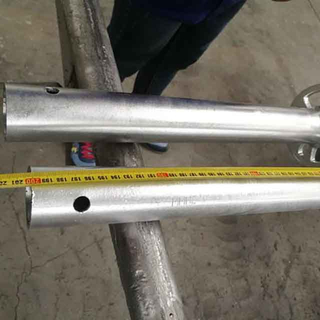 Galvanizovaný HDG Ringlock lešení vertikální standard
